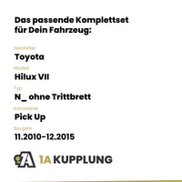 Toyota Hilux VII Pick Up 11.2010-12.2015 N_ ohne Trittbrett Westfalia-Automotive mit JAEGER Elektrosatz
