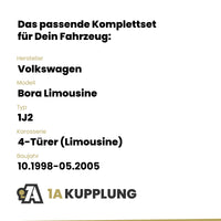 VW Bora Limousine 4-Türer (Limousine) 10.1998-05.2005 1J2 Westfalia-Automotive mit JAEGER Elektrosatz