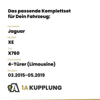 Jaguar XE 4-Türer (Limousine) 06.2015-05.2017 X760 BRiNK Anhängerkupplung mit JAEGER Elektrosatz