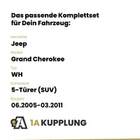 Jeep Grand Cherokee 5-Türer (SUV) 06.2005-03.2011 WH BRiNK Anhängerkupplung mit JAEGER Elektrosatz