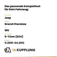 Jeep Grand Cherokee 5-Türer (SUV) 11.2010-04.2013 WK BRiNK Anhängerkupplung mit JAEGER Elektrosatz