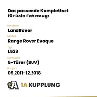 LandRover Range Rover Evoque 5-Türer (SUV) 09.2011-09.2013 L538 BRiNK Anhängerkupplung mit JAEGER Elektrosatz