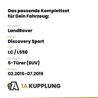 LandRover Discovery Sport 5-Türer (SUV) 02.2015-07.2019 LC / L550 BRiNK Anhängerkupplung mit JAEGER Elektrosatz