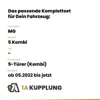 MG 5 Kombi 5-Türer (Kombi) ab 05.2022 - BRiNK Anhängerkupplung mit JAEGER Elektrosatz