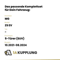 MG ZS EV 5-Türer (SUV) 10.2021-08.2024 - BRiNK Anhängerkupplung mit JAEGER Elektrosatz