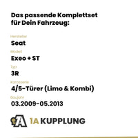 Seat Exeo + ST 4/5-Türer (Limo & Kombi) 03.2009-05.2013 3R BRiNK Anhängerkupplung mit JAEGER Elektrosatz