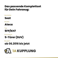 Seat Ateca 5-Türer (SUV) ab 06.2016 5FP/KH7 BRiNK Anhängerkupplung mit JAEGER Elektrosatz