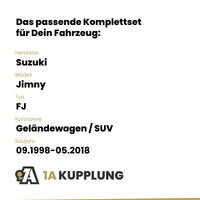 Suzuki Jimny Geländewagen / SUV 08.2001-05.2018 FJ BRiNK Anhängerkupplung mit JAEGER Elektrosatz