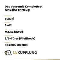 Suzuki Swift 3/5-Türer (Fließheck) 02.2005-08.2010 MZ, EZ (2WD) BRiNK Anhängerkupplung mit JAEGER Elektrosatz