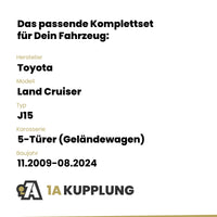 Toyota Land Cruiser 5-Türer (Geländewagen) 11.2009-08.2024 J15 BRiNK Anhängerkupplung mit JAEGER Elektrosatz