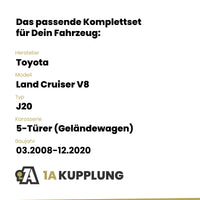 Toyota Land Cruiser V8 5-Türer (Geländewagen) 03.2008-12.2020 J20 BRiNK Anhängerkupplung mit JAEGER Elektrosatz