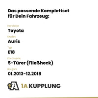 Toyota Auris 5-Türer (Fließheck) 01.2013-12.2018 E18 BRiNK Anhängerkupplung mit JAEGER Elektrosatz