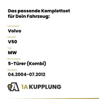 Volvo V50 5-Türer (Kombi) 04.2004-07.2012 MW BRiNK Anhängerkupplung mit JAEGER Elektrosatz