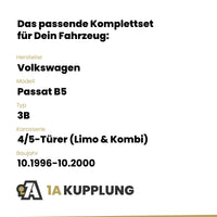 VW Passat B5 4/5-Türer (Limo & Kombi) 10.1996-10.2000 3B BRiNK Anhängerkupplung mit JAEGER Elektrosatz