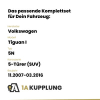 VW Tiguan I 5-Türer (SUV) 11.2007-03.2016 5N BRiNK Anhängerkupplung mit JAEGER Elektrosatz