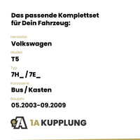 VW T5 Bus / Kasten 05.2003-09.2009 7H_ / 7E_ BRiNK Anhängerkupplung mit JAEGER Elektrosatz
