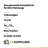 VW T5 / T6 Bus / Kasten 10.2009-10.2019 7H_ / 7E_ BRiNK Anhängerkupplung mit JAEGER Elektrosatz