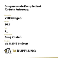 VW T6.1 Bus / Kasten 11.2019-12.2024 S_ BRiNK Anhängerkupplung mit JAEGER Elektrosatz