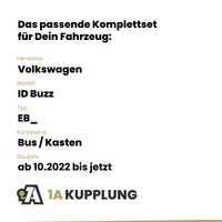 VW ID Buzz Bus / Kasten ab 10.2022 EB_ BRiNK Anhängerkupplung mit JAEGER Elektrosatz
