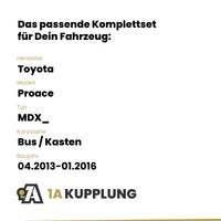Toyota Proace Bus / Kasten 04.2013-01.2016 MDX_ BRiNK Anhängerkupplung mit JAEGER Elektrosatz