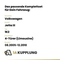 VW Jetta III 4-Türer (Limousine) 08.2005-12.2010 1K2 BRiNK Anhängerkupplung mit JAEGER Elektrosatz