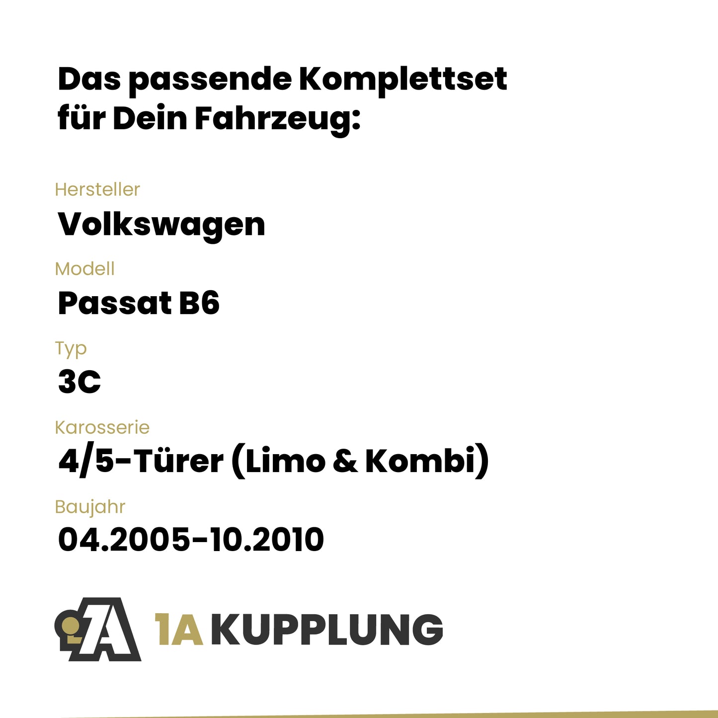 VW Passat B6 4/5-Türer (Limo & Kombi) 04.2005-10.2010 3C BRiNK Anhängerkupplung mit JAEGER Elektrosatz