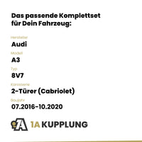 Audi A3 2-Türer (Cabriolet) 07.2016-10.2020 8V7 BRiNK Anhängerkupplung mit JAEGER Elektrosatz