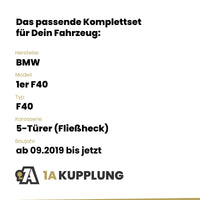 BMW 1er F40 5-Türer (Fließheck) ab 09.2019 F40 BRiNK Anhängerkupplung mit JAEGER Elektrosatz