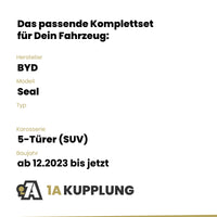 BYD Seal 5-Türer (SUV) ab 12.2023 BRiNK Anhängerkupplung mit JAEGER Elektrosatz