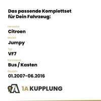 Citroen Jumpy Bus / Kasten 01.2007-06.2016 VF7 BRiNK Anhängerkupplung mit JAEGER Elektrosatz