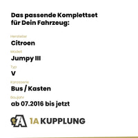 Citroen Jumpy III Bus / Kasten ab 07.2016 V BRiNK Anhängerkupplung mit JAEGER Elektrosatz