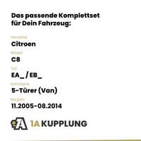 Citroen C8 5-Türer (Van) 11.2005-08.2014 EA_ / EB_ BRiNK Anhängerkupplung mit JAEGER Elektrosatz