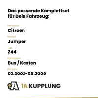 Citroen Jumper Bus / Kasten 02.2002-05.2006 244 BRiNK Anhängerkupplung mit JAEGER Elektrosatz
