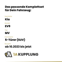 Kia EV9 5-Türer (SUV) ab 10.2023 MV BRiNK Anhängerkupplung mit JAEGER Elektrosatz