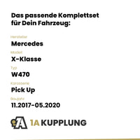 Mercedes X-Klasse Pick Up 11.2017-05.2020 W470 BRiNK Anhängerkupplung mit JAEGER Elektrosatz