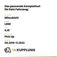 Mitsubishi L200 Pick Up 08.2019-11.2023 KJ0 BRiNK Anhängerkupplung mit JAEGER Elektrosatz