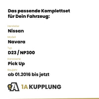 Nissan Navara Pick Up ab 01.2016 D23 / NP300 BRiNK Anhängerkupplung mit JAEGER Elektrosatz