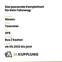 Nissan Townstar Bus / Kasten ab 06.2022 XFK BRiNK Anhängerkupplung mit JAEGER Elektrosatz