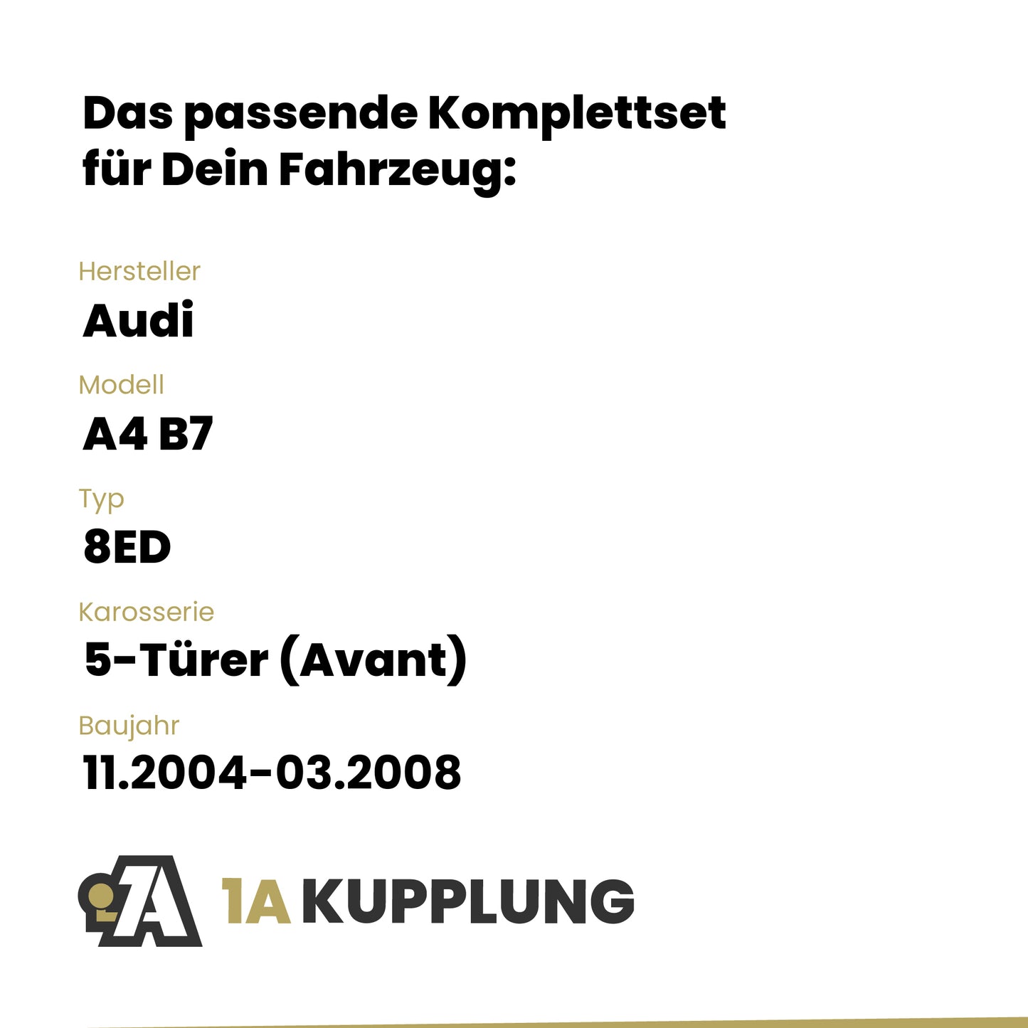 Audi A4 B7 5-Türer (Avant) 11.2004-03.2008 8ED BRiNK Anhängerkupplung mit JAEGER Elektrosatz