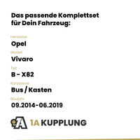 Opel Vivaro Bus / Kasten 09.2014-06.2019 B - X82 BRiNK Anhängerkupplung mit JAEGER Elektrosatz