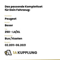 Peugeot Boxer Bus / Kasten 02.2011-06.2021 250 - L4/XL BRiNK Anhängerkupplung mit JAEGER Elektrosatz