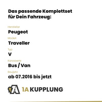 Peugeot Traveller Bus / Van ab 07.2016 V BRiNK Anhängerkupplung mit JAEGER Elektrosatz