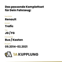 Renault Trafic Bus / Kasten 09.2014-02.2021 JG / FG BRiNK Anhängerkupplung mit JAEGER Elektrosatz