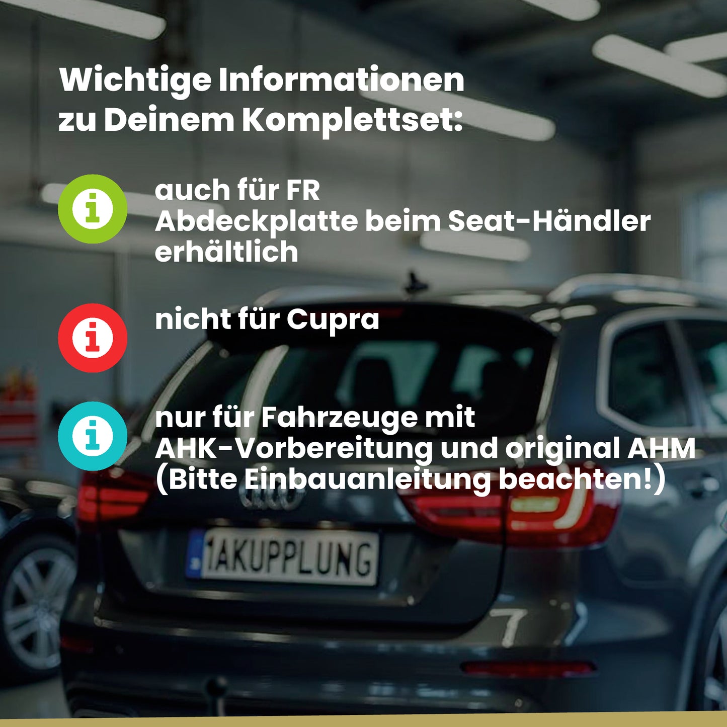 Seat Leon Fließheck 5-Türer (Fließheck) 06.2014-12.2019 5F1 BRiNK Anhängerkupplung mit JAEGER Elektrosatz