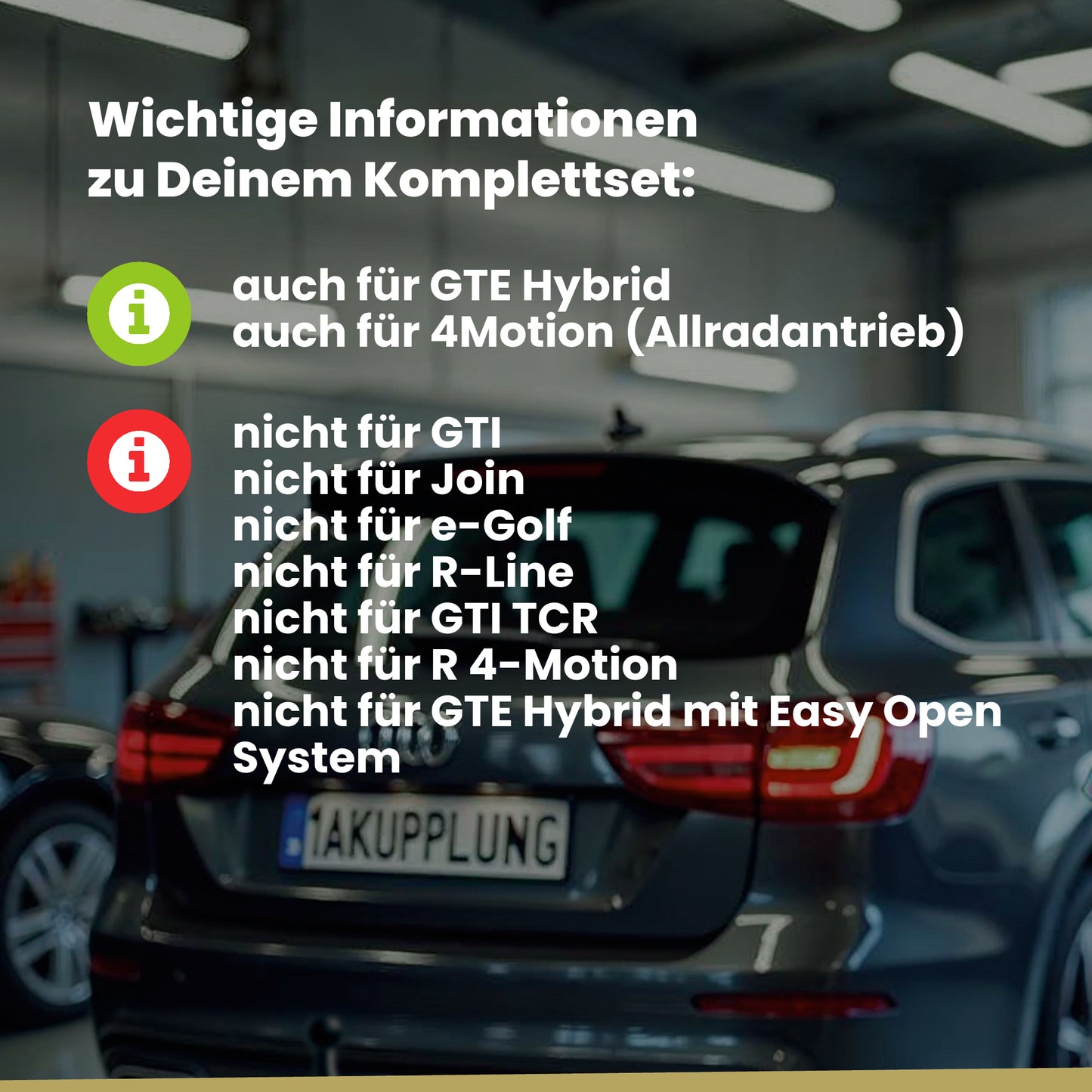 VW Golf VII Fließheck 3/5-Türer (Fließheck) 11.2012-12.2019 5G1 BRiNK Anhängerkupplung mit JAEGER Elektrosatz