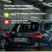 VW Golf VII Kombi 5-Türer (Kombi) 07.2013-12.2020 BA5 BRiNK Anhängerkupplung mit JAEGER Elektrosatz