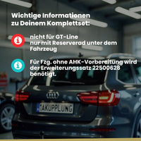 Peugeot 5008 II 5-Türer (Kompaktvan) 06.2017-07.2024 M - mit Reserverad ORIS Anhängerkupplung mit JAEGER Elektrosatz
