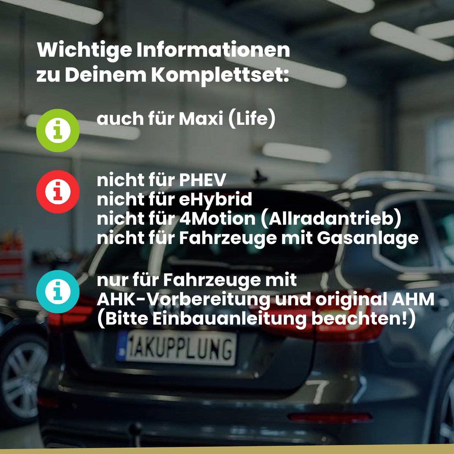 VW Caddy V Kombi / Kasten ab 12.2020 SBB / SBJ ORIS Anhängerkupplung mit JAEGER Elektrosatz