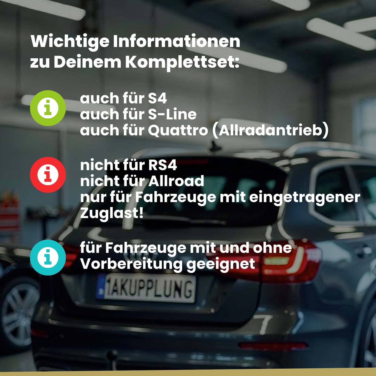 Audi A4 B8 5-Türer (Avant) 04.2008-10.2015 8K5 ORIS Anhängerkupplung mit JAEGER Elektrosatz