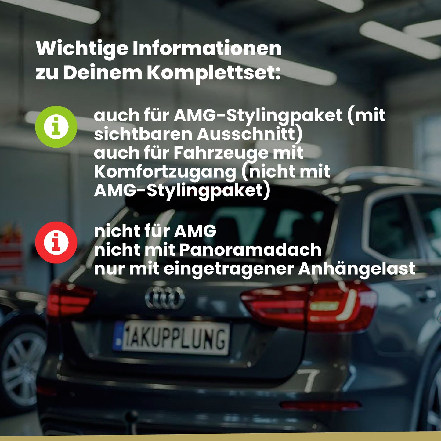 Mercedes C-Klasse 4-Türer (Limousine) 03.2014-06.2018 W205 ORIS Anhängerkupplung mit JAEGER Elektrosatz